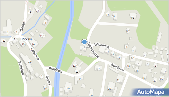 Karpacz, Nadrzeczna, 7, mapa Karpacz