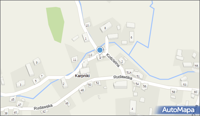 Karpniki, Nadrzeczna, 4, mapa Karpniki