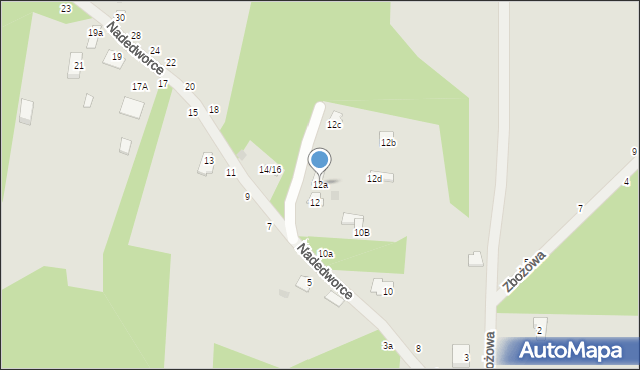 Kazimierz Dolny, Nadedworce, 12a, mapa Kazimierz Dolny