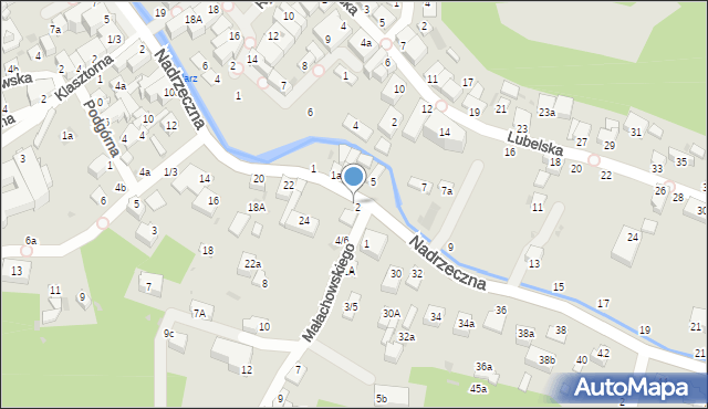 Kazimierz Dolny, Nadrzeczna, 26a, mapa Kazimierz Dolny