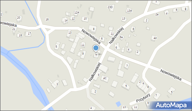 Kędzierzyn-Koźle, Nałkowskiej Zofii, 7, mapa Kędzierzyna-Koźle