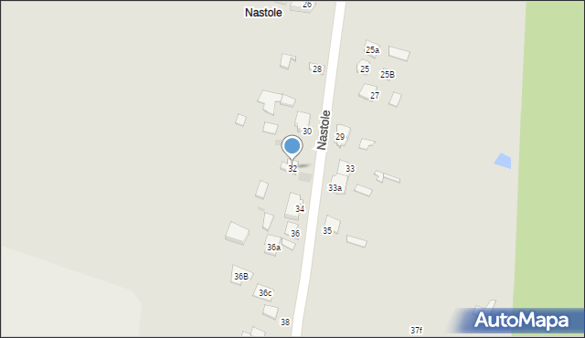 Kielce, Nastole, 32, mapa Kielc