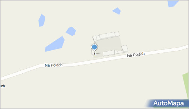 Kiełpin, Na Polach, 8, mapa Kiełpin