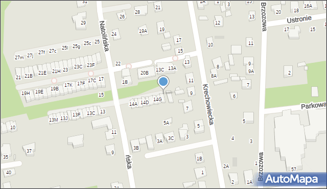 Kobyłka, Natolińska, 14H, mapa Kobyłka