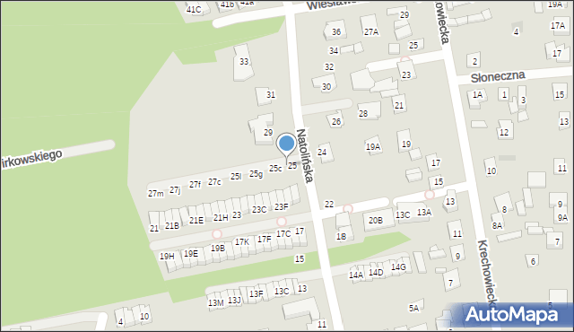 Kobyłka, Natolińska, 25a, mapa Kobyłka