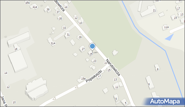 Kolbuszowa, Narutowicza Gabriela, 25A, mapa Kolbuszowa