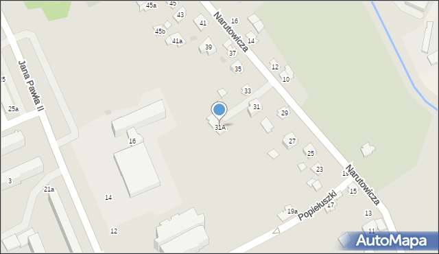 Kolbuszowa, Narutowicza Gabriela, 31A, mapa Kolbuszowa