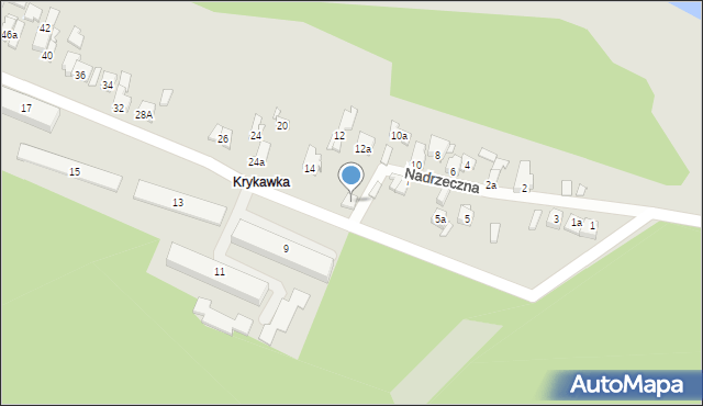 Konin, Nadrzeczna, 11, mapa Konina