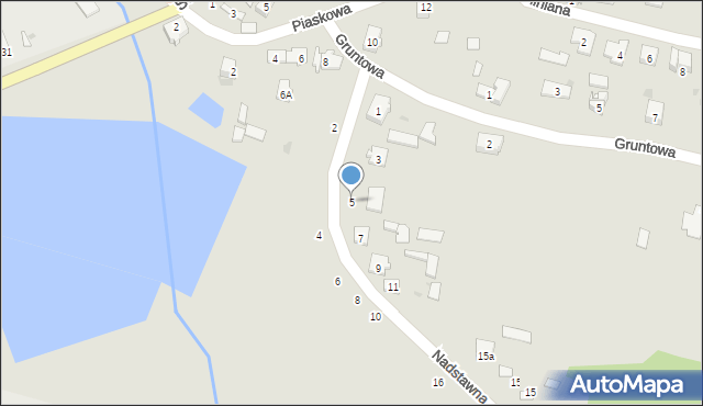 Końskie, Nadstawna, 5, mapa Końskie