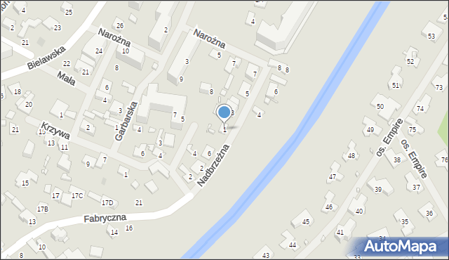 Konstancin-Jeziorna, Nadbrzeżna, 1, mapa Konstancin-Jeziorna