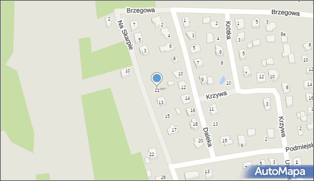 Koronowo, Na Skarpie, 11, mapa Koronowo