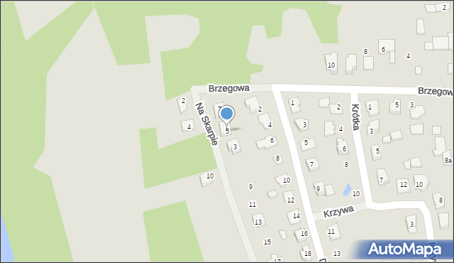 Koronowo, Na Skarpie, 5, mapa Koronowo