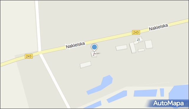 Koronowo, Nakielska, 17, mapa Koronowo