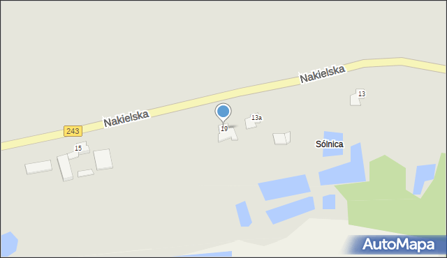 Koronowo, Nakielska, 19, mapa Koronowo