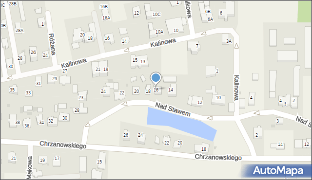 Kosakowo, Nad Stawem, 16, mapa Kosakowo