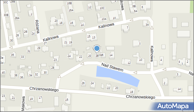 Kosakowo, Nad Stawem, 18, mapa Kosakowo