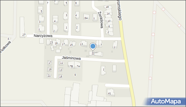 Kosakowo, Narcyzowa, 11, mapa Kosakowo