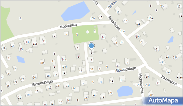 Kościerzyna, Nałkowskiej Zofii, 4, mapa Kościerzyna