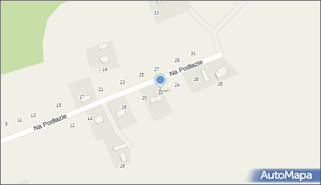 Kostkowice, Na Podłazie, 22, mapa Kostkowice