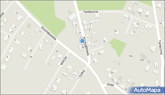 Kostrzyn nad Odrą, Namyślińska, 1a, mapa Kostrzyn nad Odrą