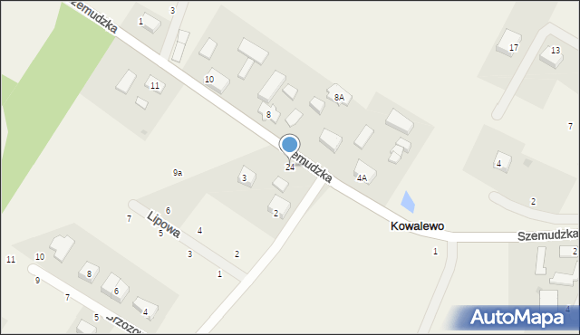 Kowalewo, Na Zagajnik, 24, mapa Kowalewo