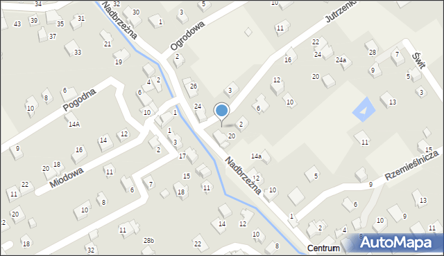 Kozy, Nadbrzeżna, 22, mapa Kozy