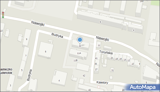 Kraków, Nawojki, 11, mapa Krakowa