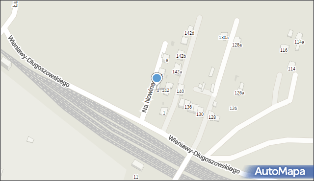 Kraków, Na Nowinach, 4, mapa Krakowa