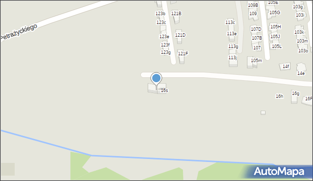 Kraków, Nałkowskiej Zofii, 16t, mapa Krakowa