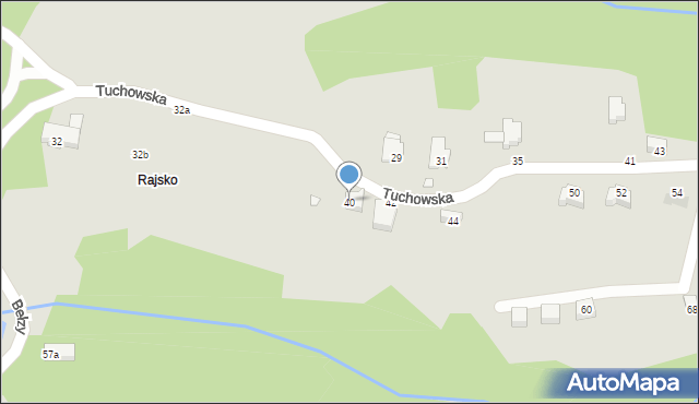 Kraków, Nad Fosą, 40, mapa Krakowa