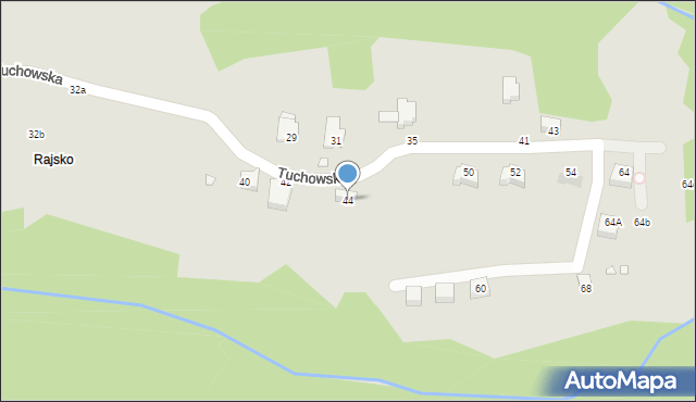 Kraków, Nad Fosą, 44, mapa Krakowa