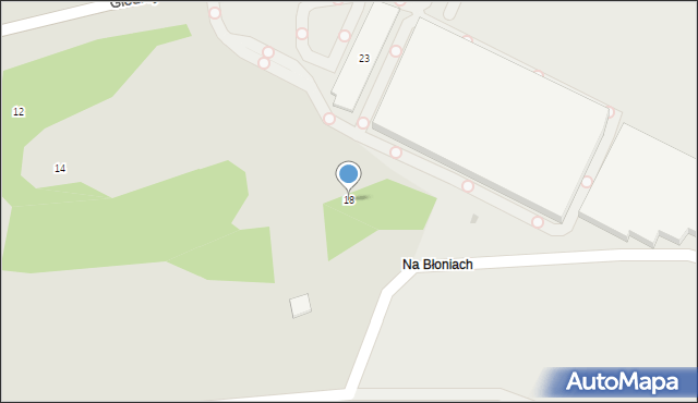 Kraków, Na Niwach, 18, mapa Krakowa