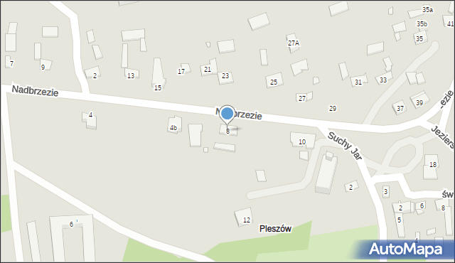 Kraków, Nadbrzezie, 8, mapa Krakowa