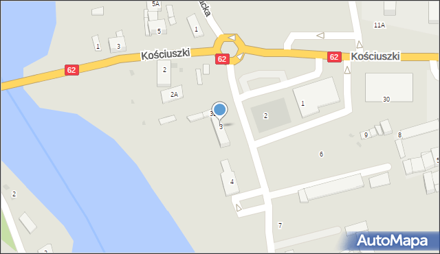 Kruszwica, Nadgoplańska, 3, mapa Kruszwica
