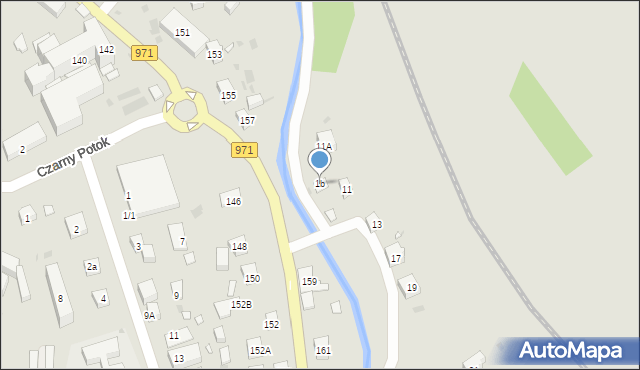 Krynica-Zdrój, Nadbrzeżna, 1b, mapa Krynica-Zdrój