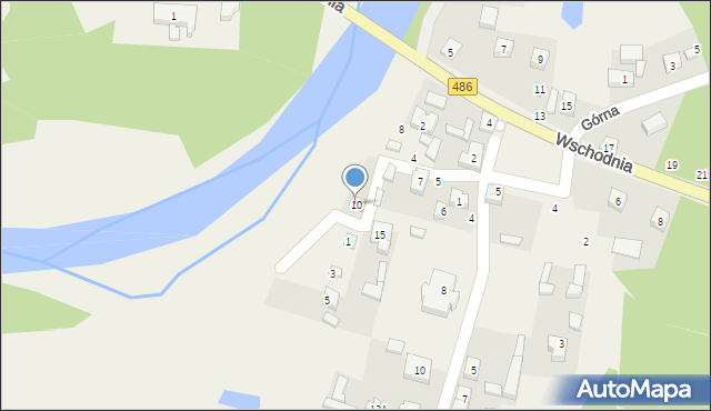 Krzeczów, Nadwarciańska, 10, mapa Krzeczów