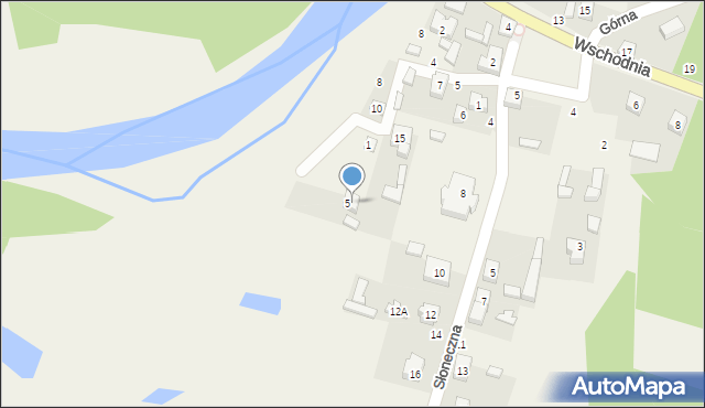 Krzeczów, Nadwarciańska, 21, mapa Krzeczów