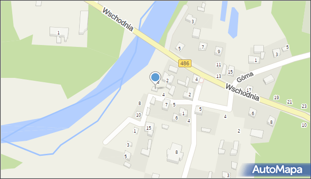 Krzeczów, Nadwarciańska, 6, mapa Krzeczów