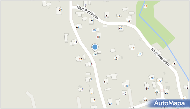 Krzeszowice, Na Wzgórze, 14, mapa Krzeszowice