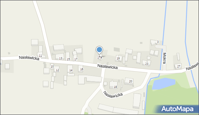 Kunów, Nasławicka, 17a, mapa Kunów