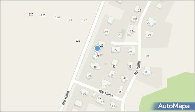 Kurów, Na Klifie, 26, mapa Kurów