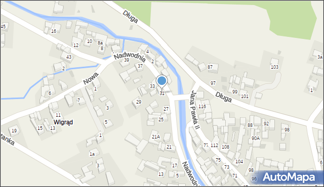 Łapsze Niżne, Nadwodnia, 31, mapa Łapsze Niżne