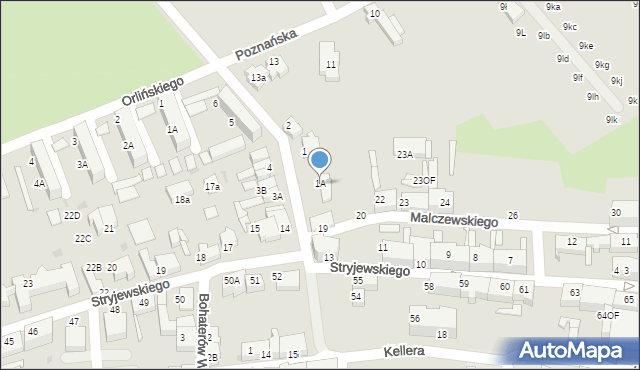 Lębork, Nadmorska, 1A, mapa Lębork