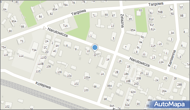 Legionowo, Narutowicza Gabriela, 12, mapa Legionowo