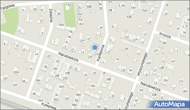 Legionowo, Narutowicza Gabriela, 13B, mapa Legionowo