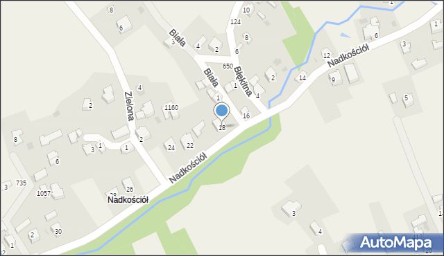 Lipowa, Nadkościół, 18, mapa Lipowa