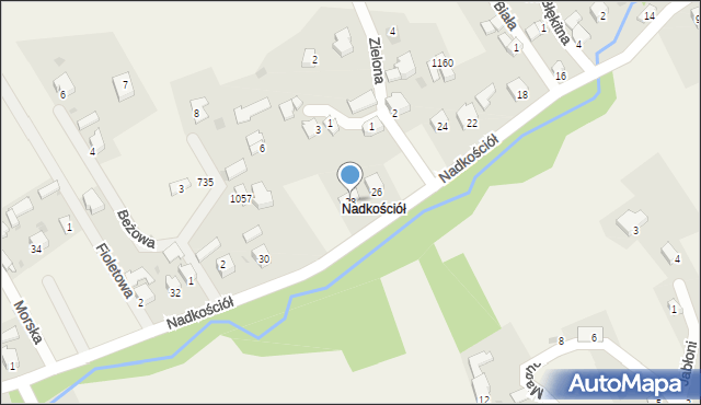 Lipowa, Nadkościół, 28, mapa Lipowa