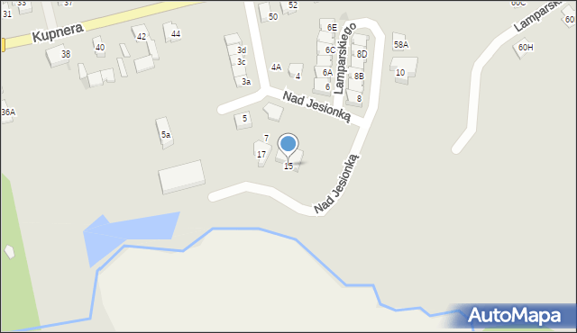 Lubawa, Nad Jesionką, 15, mapa Lubawa