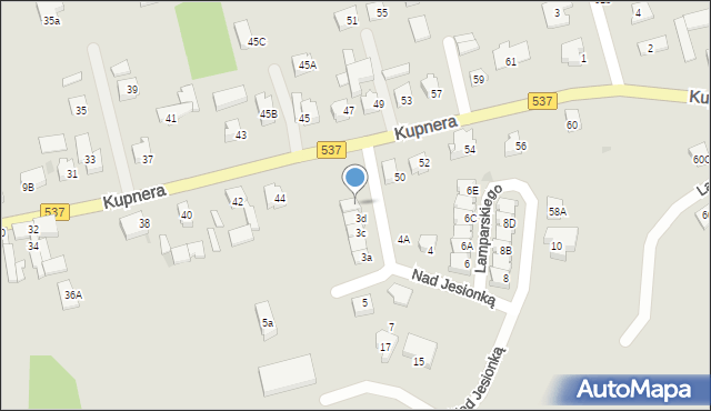 Lubawa, Nad Jesionką, 3e, mapa Lubawa