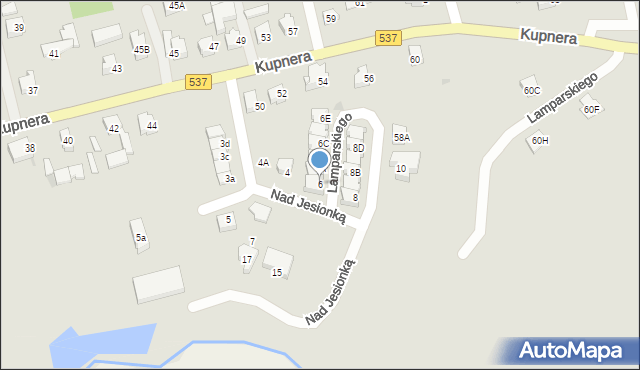 Lubawa, Nad Jesionką, 6, mapa Lubawa